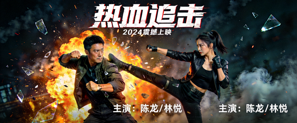 热门动作大片海报 - 精彩打斗场面，高清4K画质